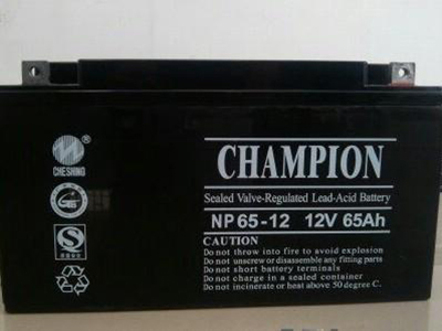 冠军铅酸免维护蓄电池